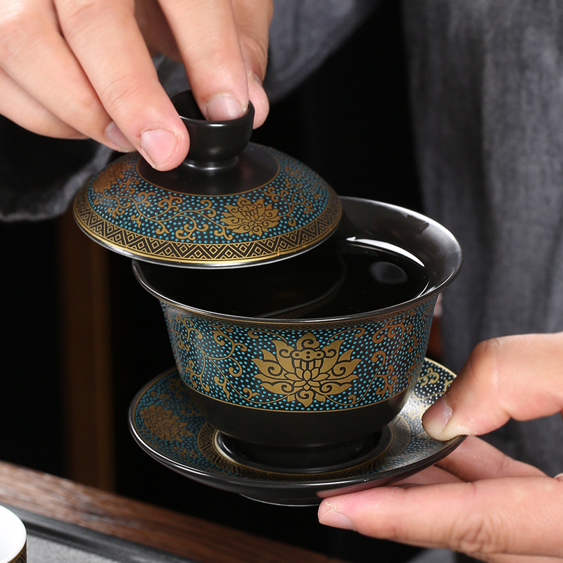 Matcha Bowl Chawan - 중국어 Teaset 클래식 Gaiwan 차 컵