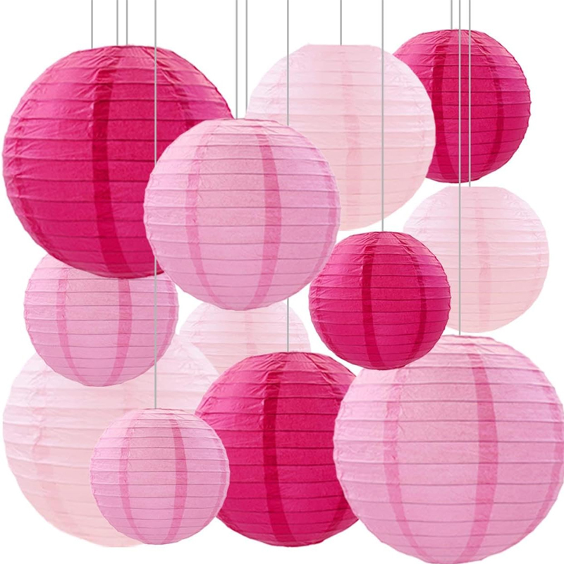 Japanese Lantern Paper - 12Pcs 종이 랜턴 파티 장식, 졸업