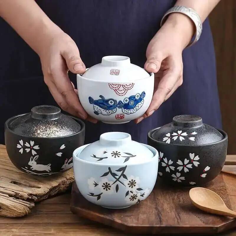 Matcha Bowl Chawan - 일본 세라믹 4.25 인치 스튜 냄비