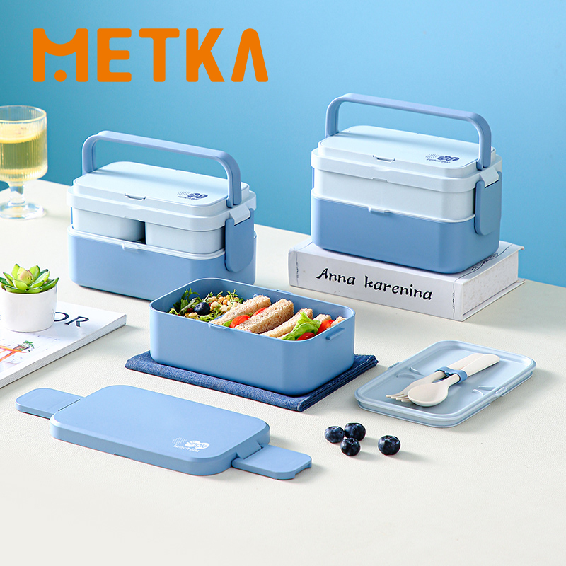 피크닉 도시락 상자 대나무 섬유 3in1 더블 레이어  - Bento Box Two Tier 리뷰 및 가격