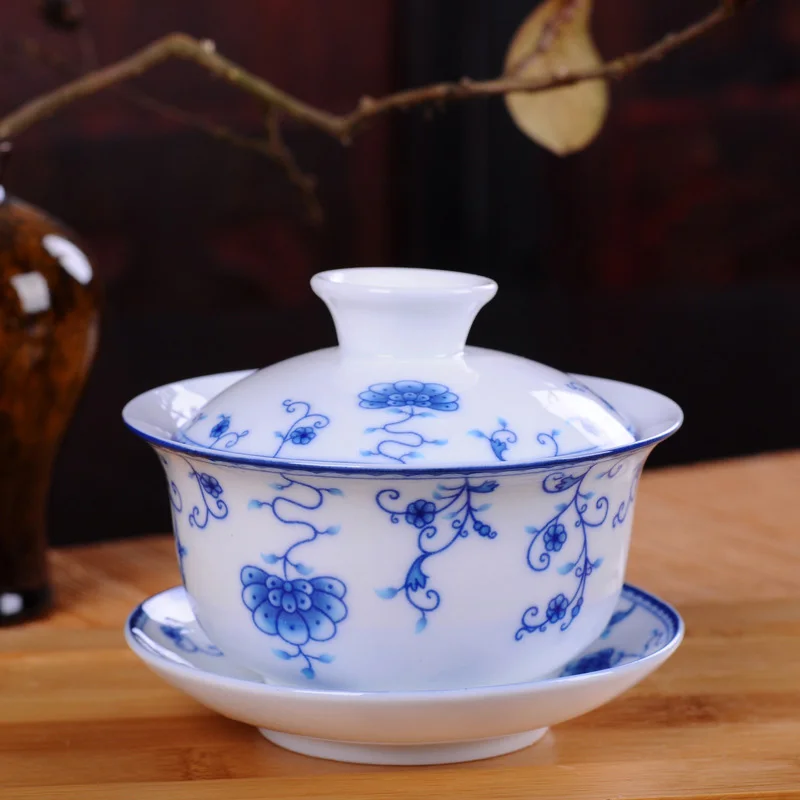 흰색 도자기 파란색과 흰색 세라믹 가이완 차 세트 Ji - Matcha Bowl Chawan 리뷰 및 가격