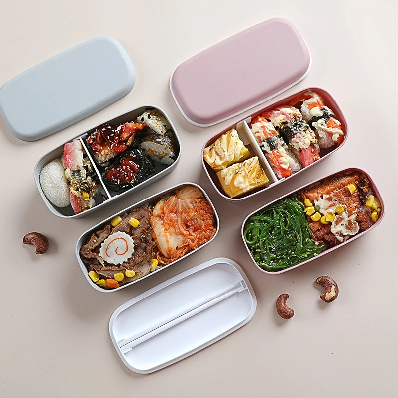휴대용 누수 방지 식품 이중 레이어 도시락 도시락 상자 - Bento Box Two Tier 리뷰 및 가격