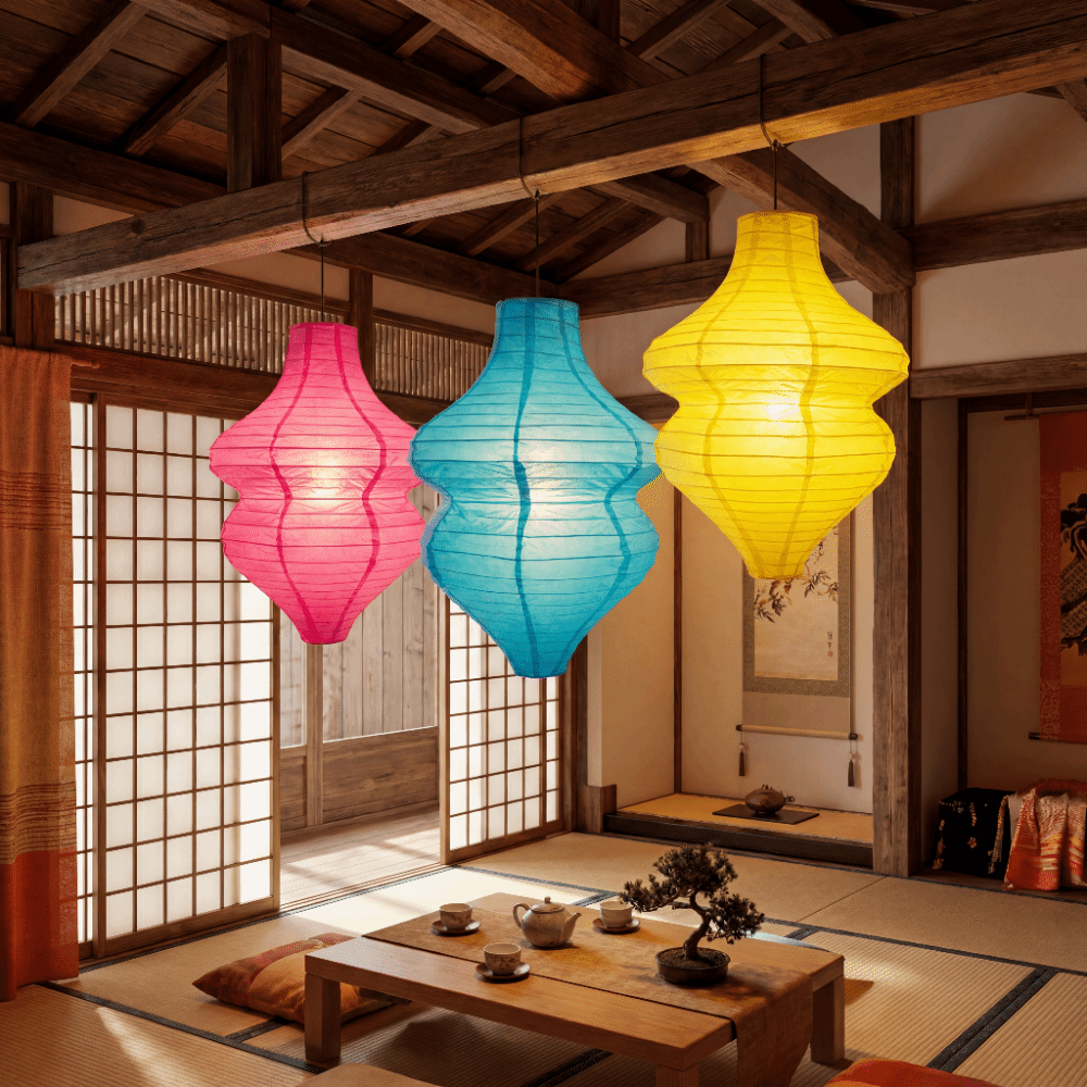 예술적 장식 빈티지 꽃병 랜턴 수제 일본식 종이 랜턴  - Japanese Lantern Paper 리뷰 및 가격