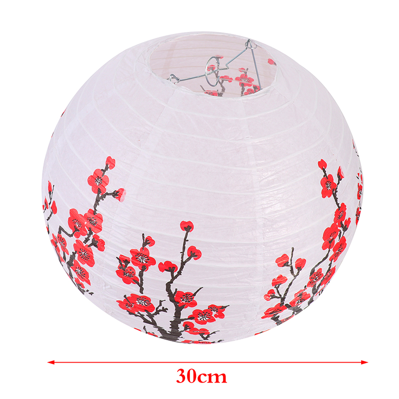 1PC 매화 꽃 종이 등불 중국 일본식 매달려 램프 야 - Japanese Lantern Paper 리뷰 및 가격