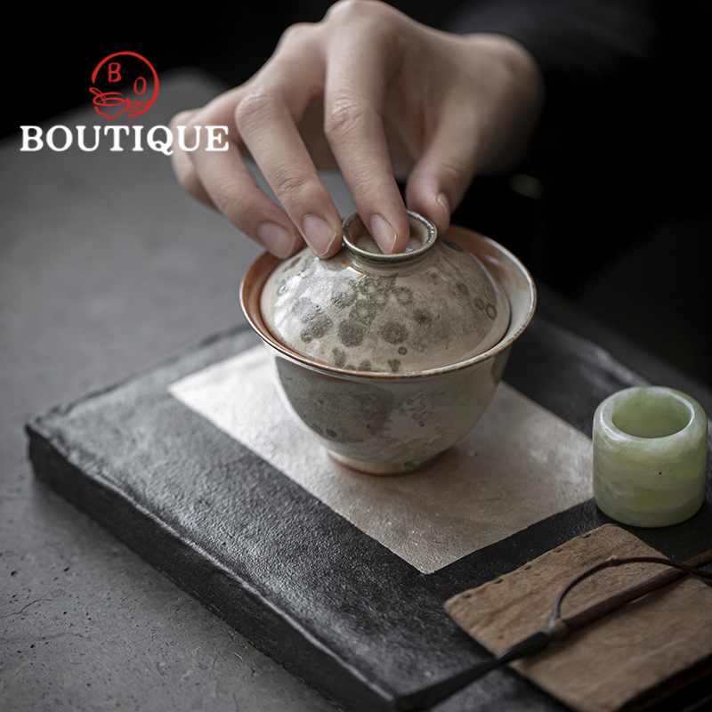 레트로 장작 변경 가마 잉크 아트, 세라믹 가이완 미적 - Matcha Bowl Chawan 리뷰 및 가격