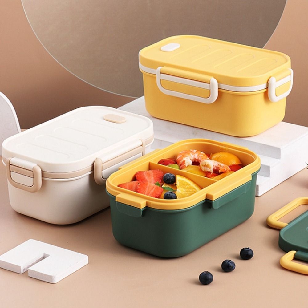 이중 칸막이 이중층 도시락 전자레인지 사용 가능 친환경 - Bento Box Two Tier 리뷰 및 가격