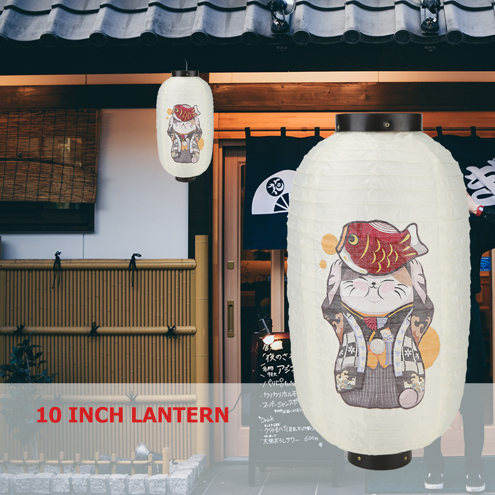럭키 고양이 일본식 랜턴, 야외 비스트로 랜턴, 방수, - Japanese Lantern Paper 리뷰 및 가격