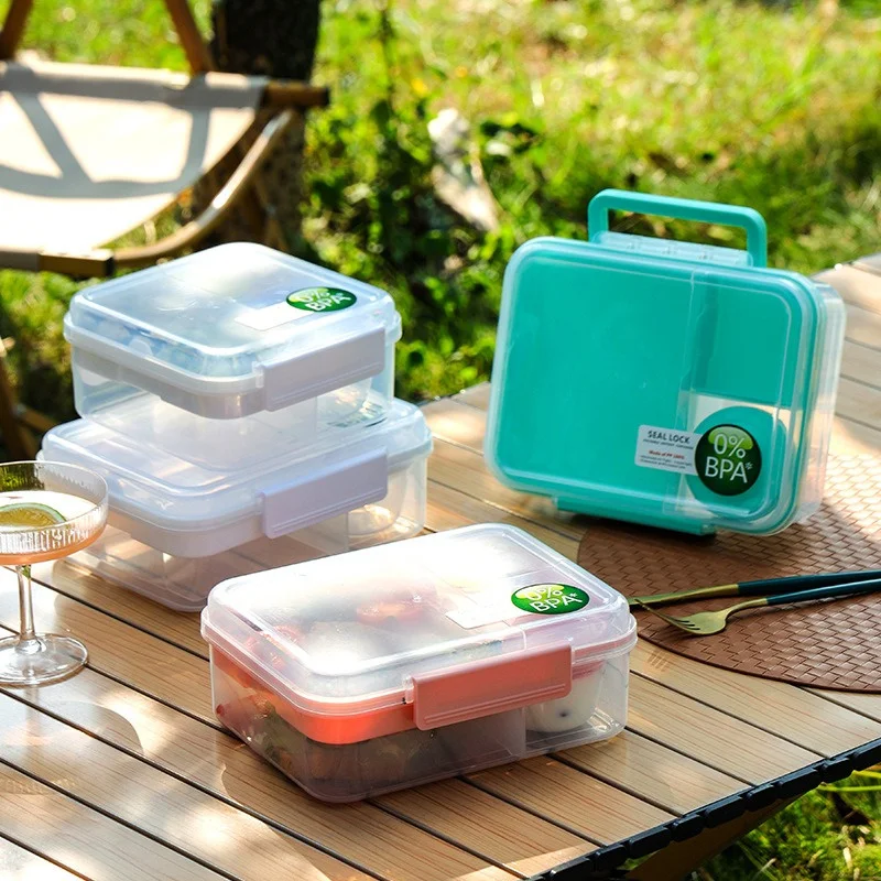 휴대용 핸들 디자인 더블 레이어 도시락 상자 구획 도시 - Bento Box Two Tier 리뷰 및 가격
